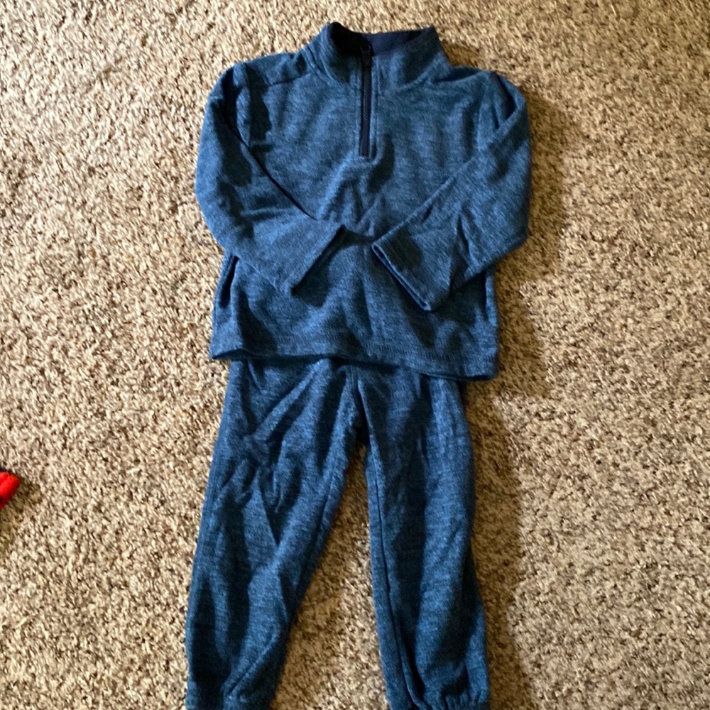 Gymboree blue fleece set
